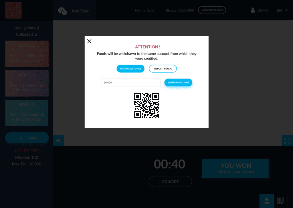 02 Payment Онлайн мини игра смена пароля